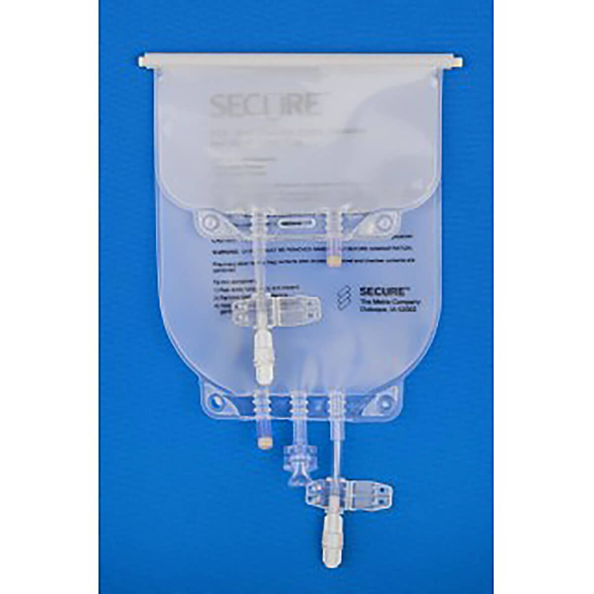 Metrix Secure 666 Series EVA legless dual-chamber TPN bag with male screw connector, 1,500 mL